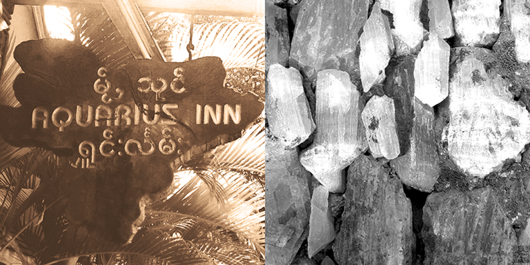 Aquarius Inn Quartz Burmese Sign