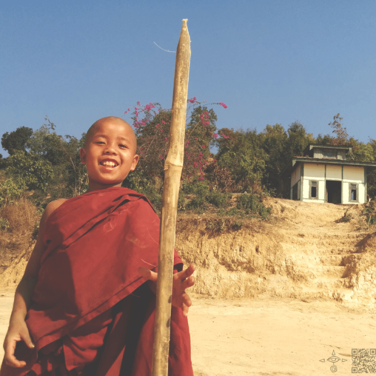 Boy, Sharpened Stick, Rhobes, Village